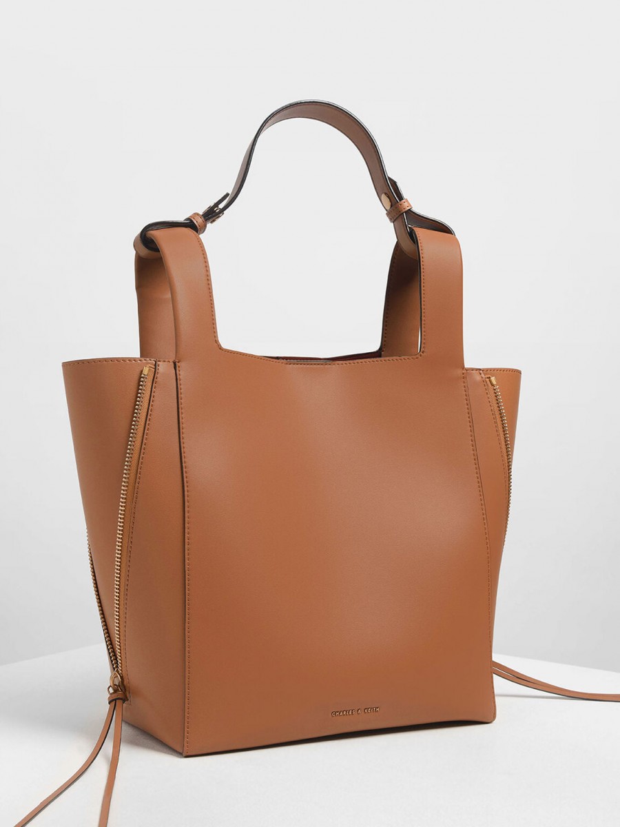 Charles & Keith Ring Square Handle Tote 