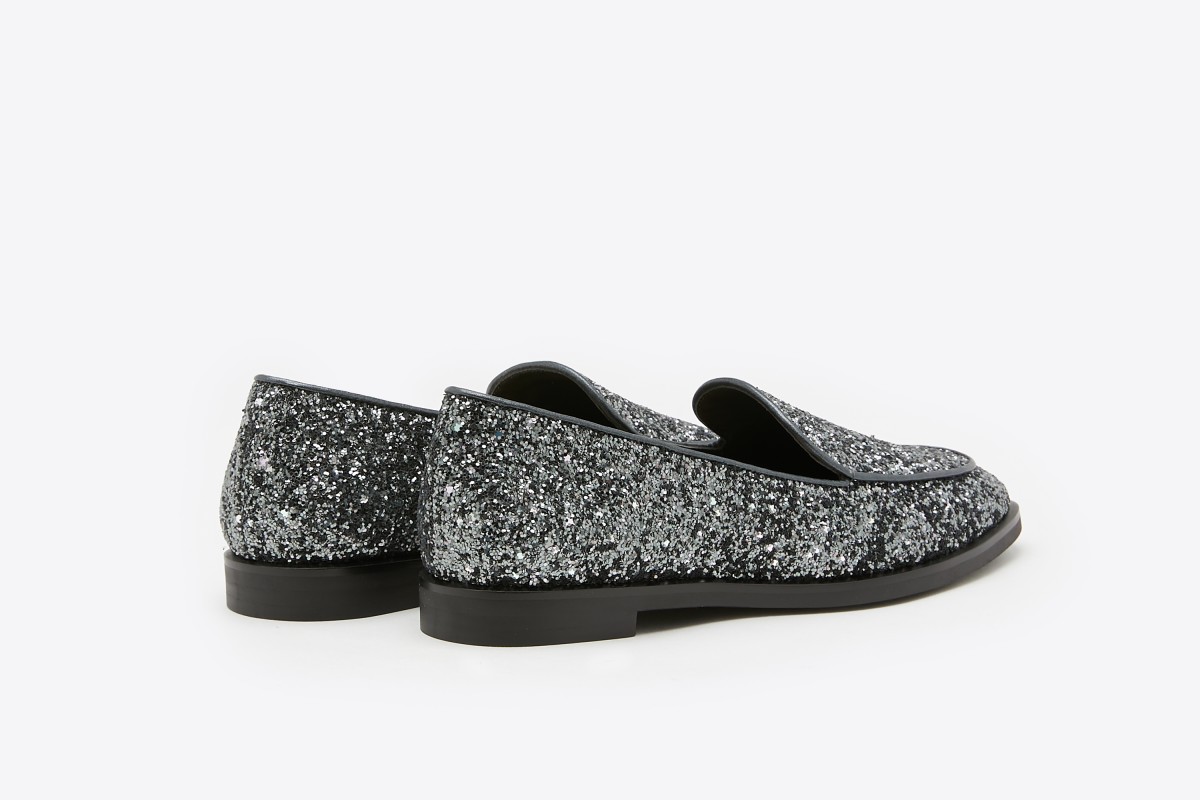Glitter grey shoes