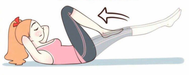 Girl crunches