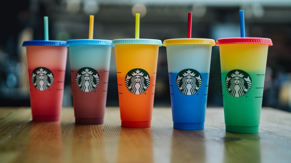 Starbucks colour-changing tumblers