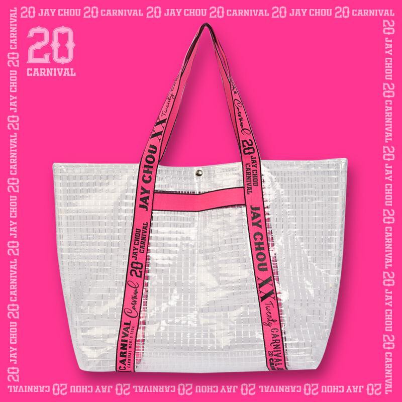 Pink tote bag