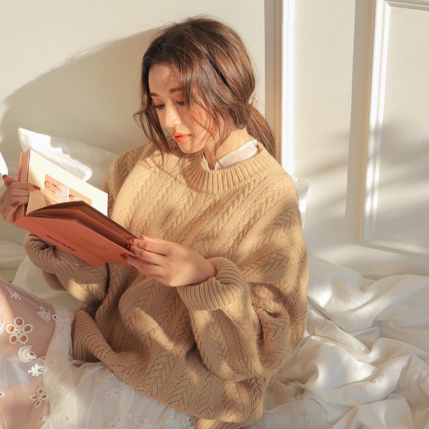 girl reading book