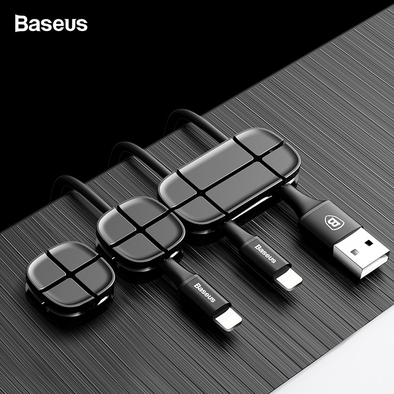 Baseus Cable Organiser ($6.48) made of flexible silicone and in a sleek, minimalist design