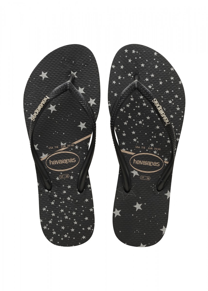 Havaianas black silver