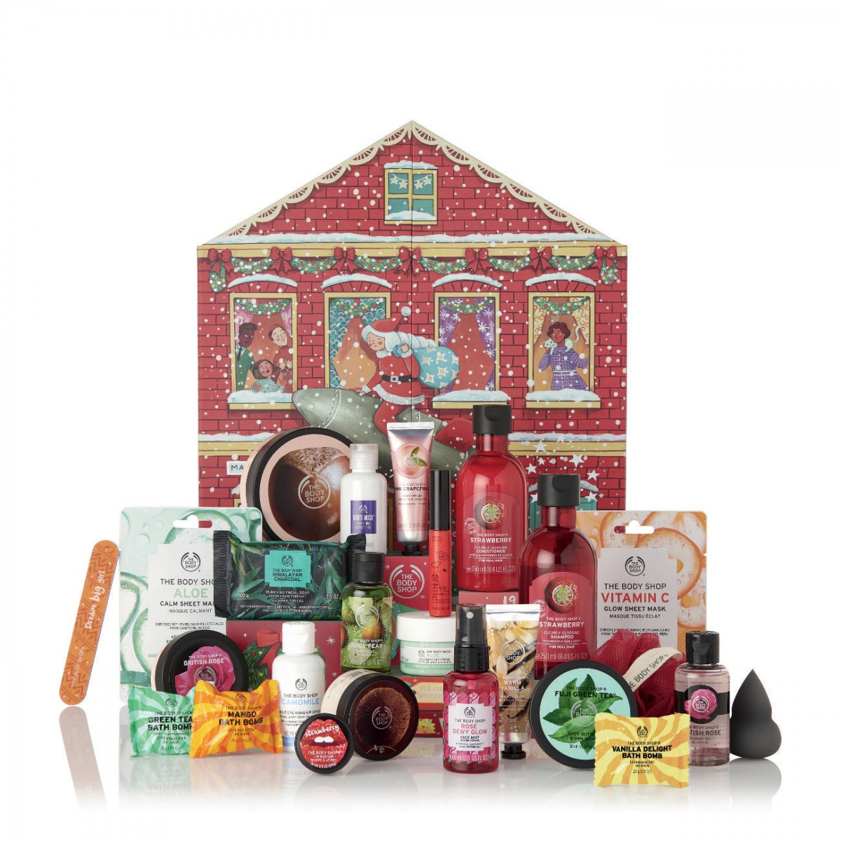 The Body Shop red advent calendar