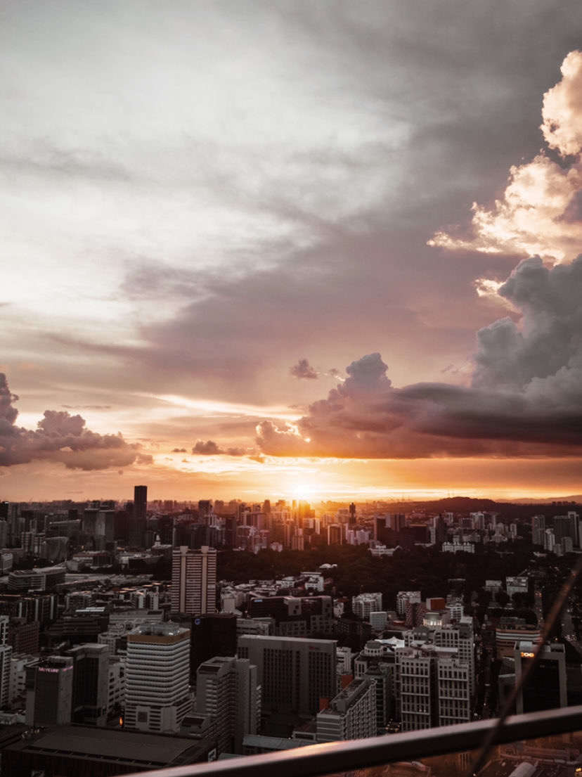 Sunset at Mr. Stork bar