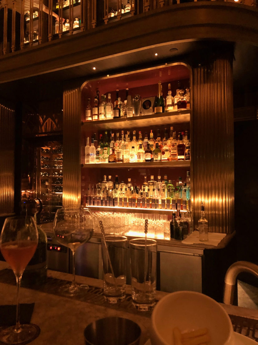 Close up of bar area at Atlas