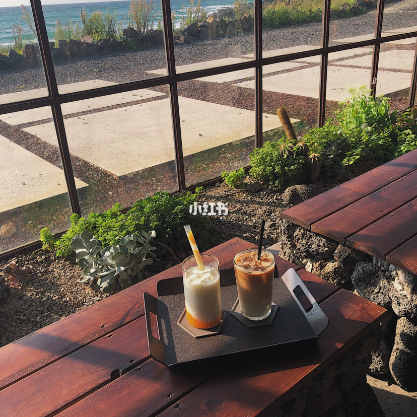 Coffee served in Ultra Marine cafe