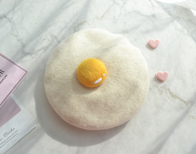 Fried egg hat