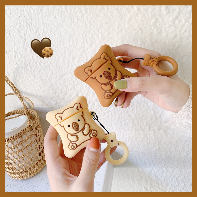 bear biscuit airpods case