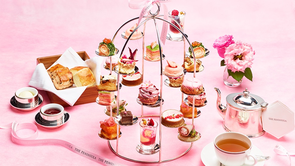 The Peninsula Tokyo breast cancer awareness afternoon tea pink