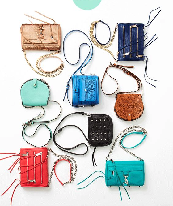Rebecca Minkoff's range of feminine and compact cross body bags