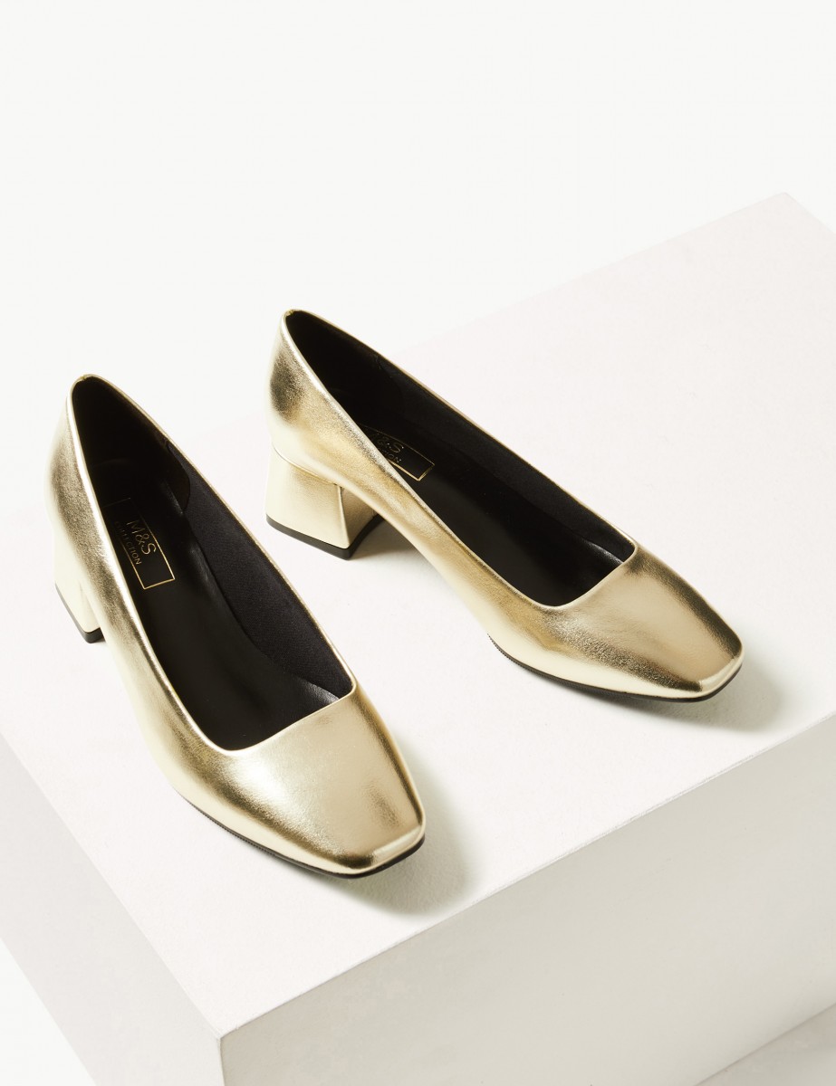 Gold heels from Marks & Spencer Occasionwear