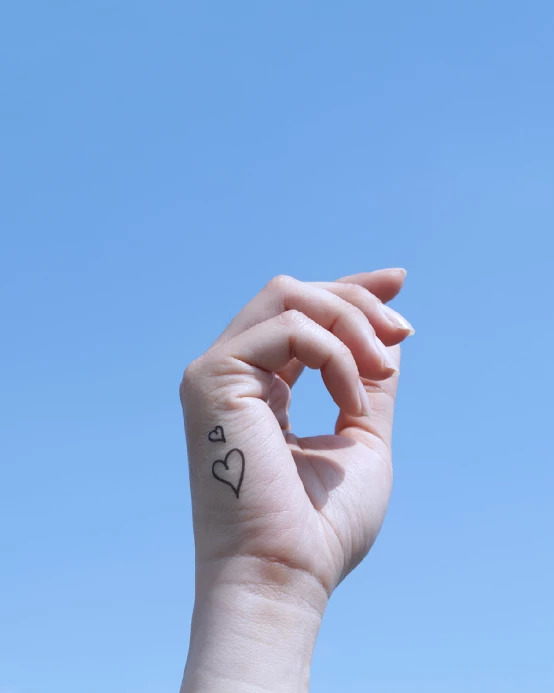Heart shape tattoos
