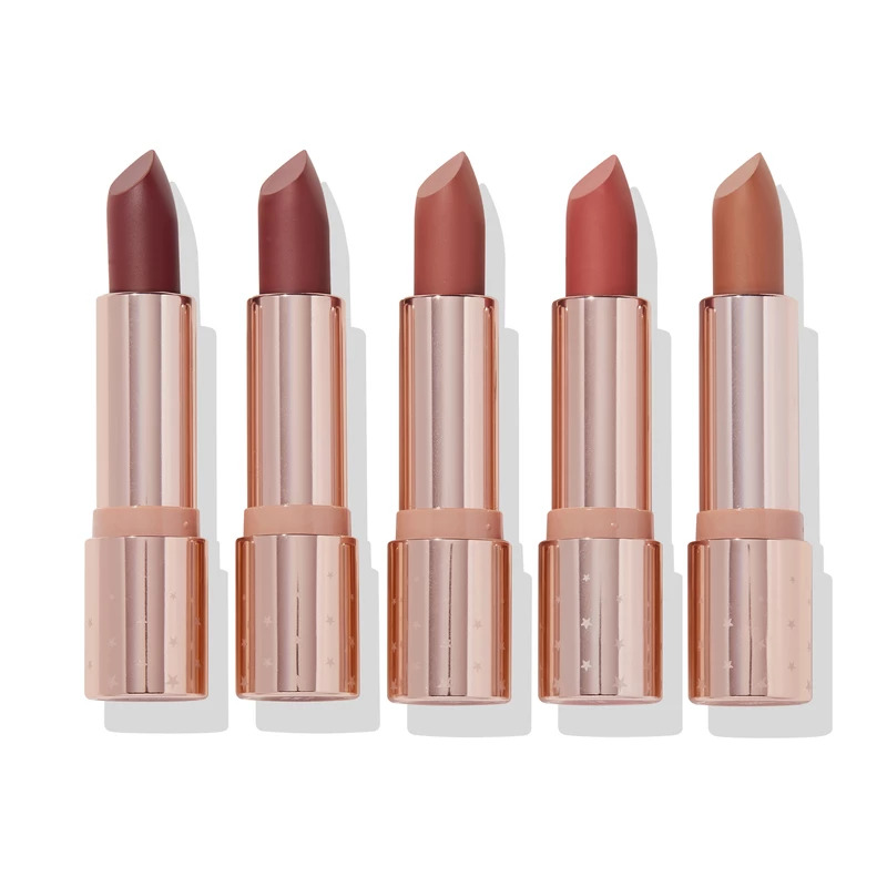 Come fly with me five lipsticks product shot