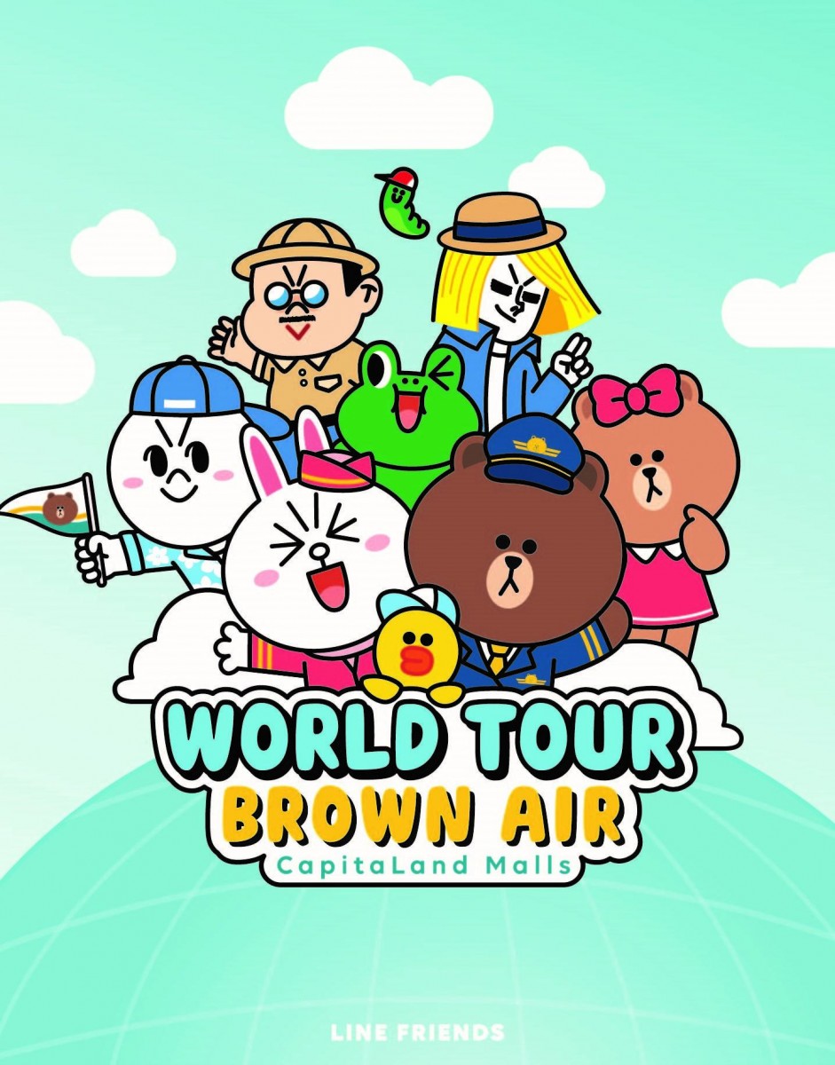 Poster for LINE FRIENDS World Tour Exhibition in Singapore