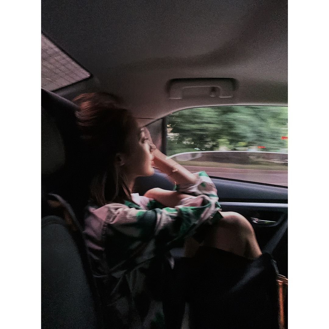 girl looking out of window