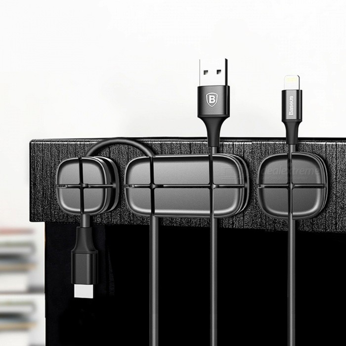 Baseus Cable Organiser ($6.48) made of flexible silicone and in a sleek, minimalist design