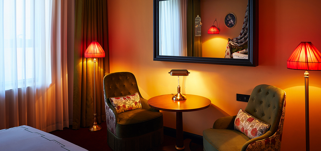 Seating area of Mini deluxe room