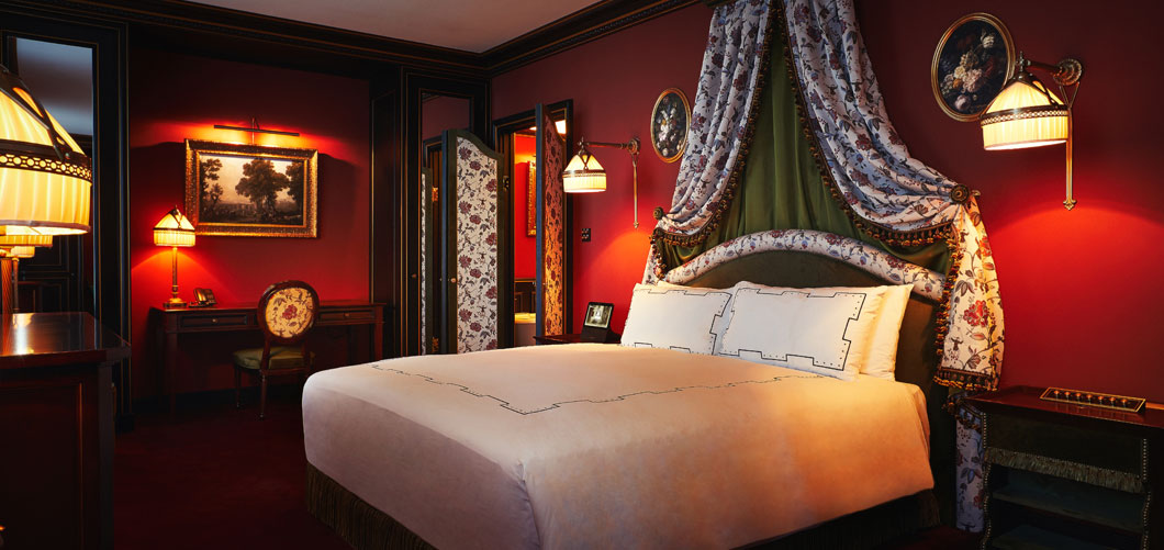 Bed area of Secret deluxe room