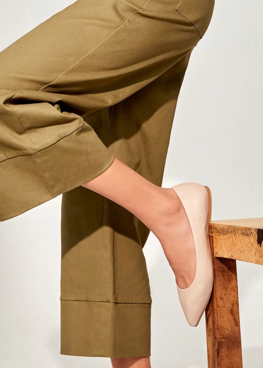 love bonito Varina Pointed Toe Ballet Flats in nude