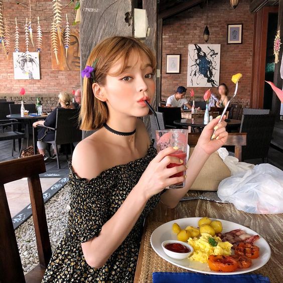 girl drinking