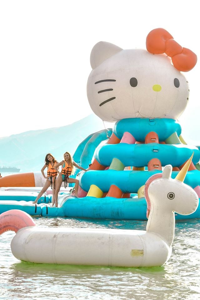 Inflatable Island With Cute Sanrio Characters In Subic