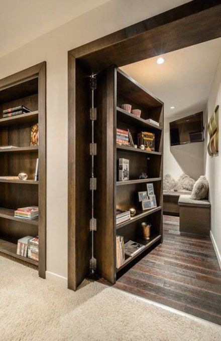 secret room behind bookcase