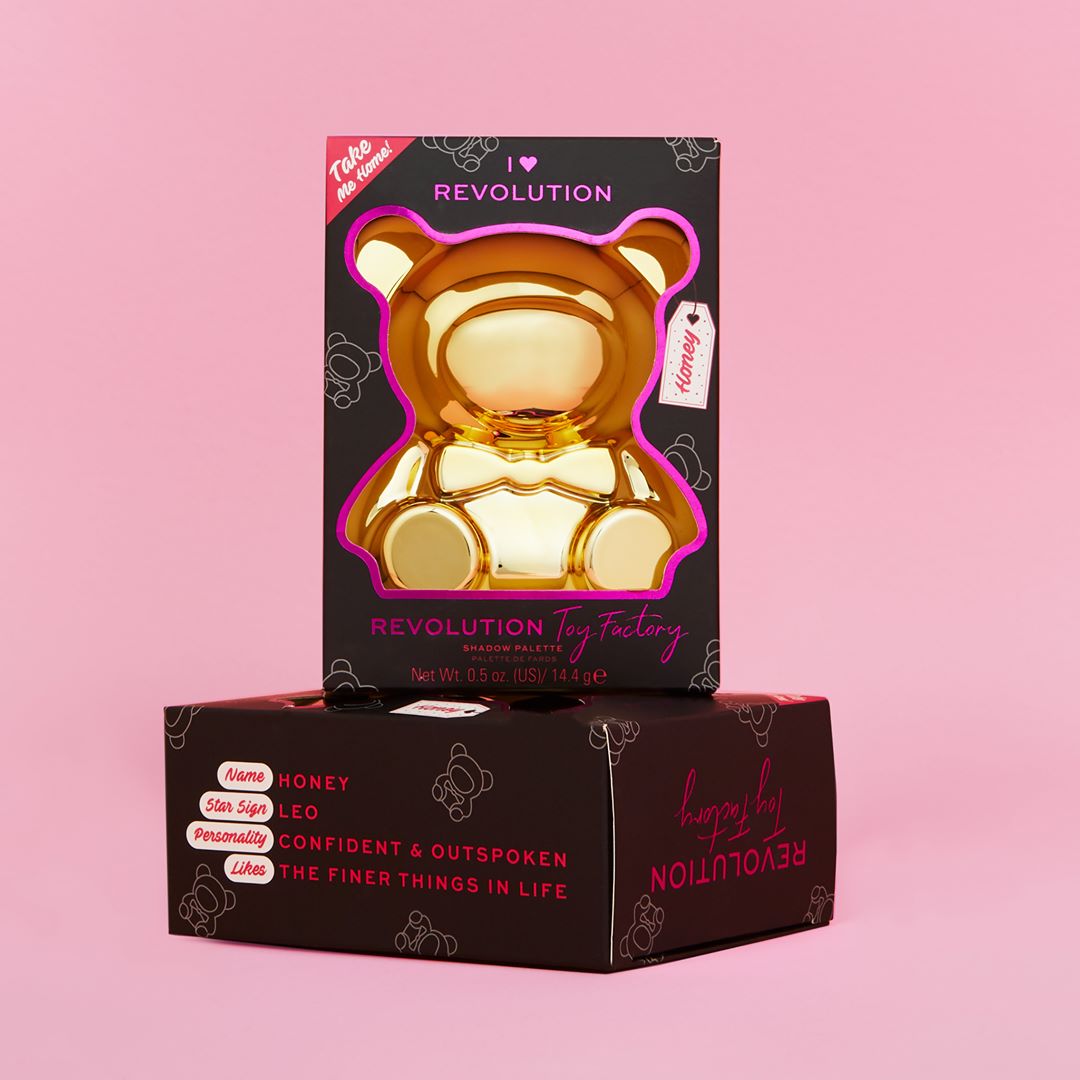 I Heart Revolution Honey teddy bear-shaped eyeshadow palette