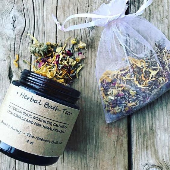 herbal bath tea leaves