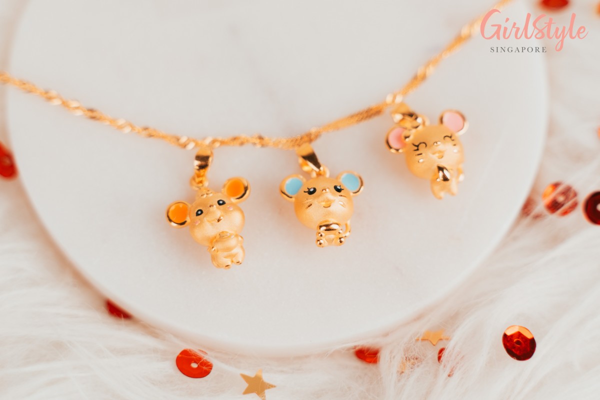 Citigems 999 Pure Gold Citi-Mouse Pendants