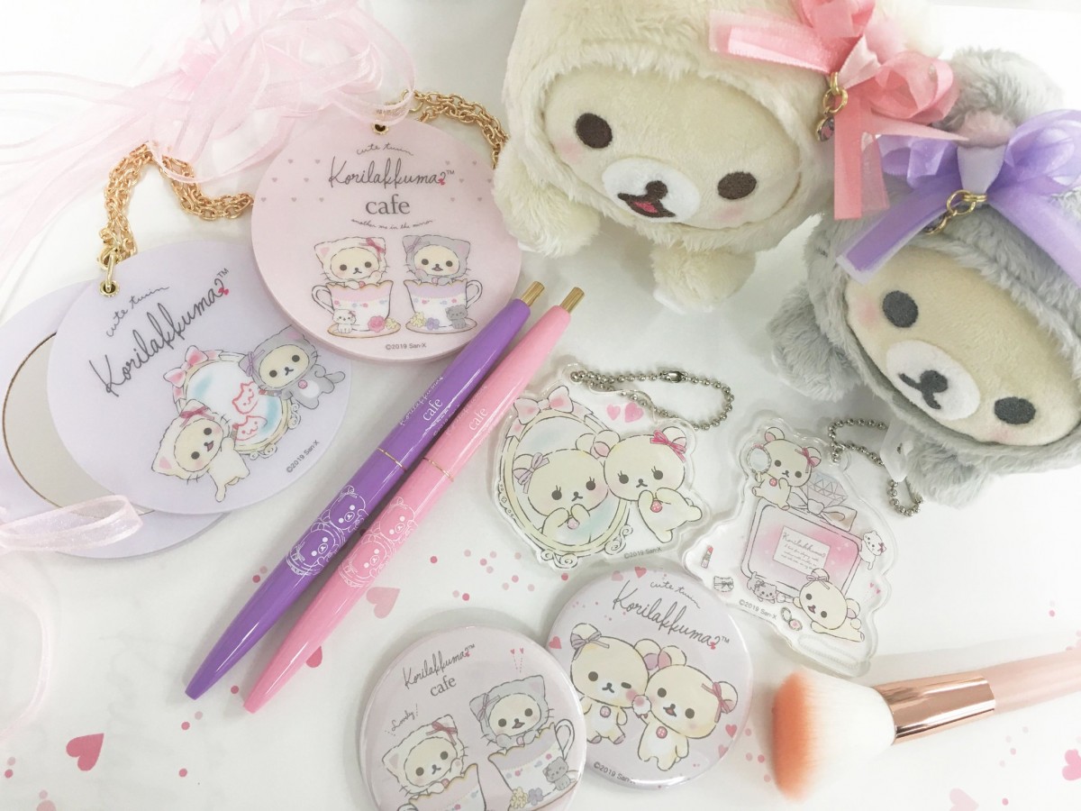 merchandise with original art illustrated exclusively for the cafe