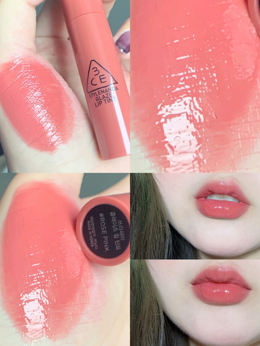 3CE glaze lip tint in Rose Pink shade