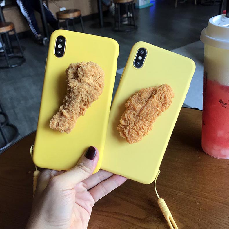 Fried chicken phone case drumstick and wing