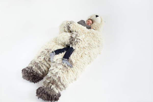 Endangered polar bear bean bag