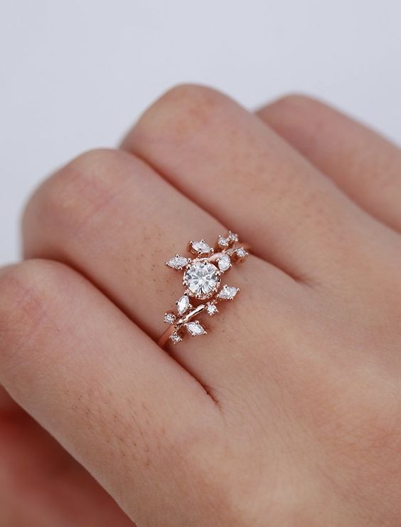 Rose gold ring