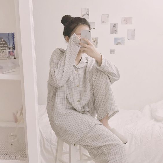 Girl in pyjamas