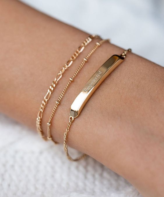 Gold bracelets