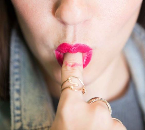 Pop lipstick with finger