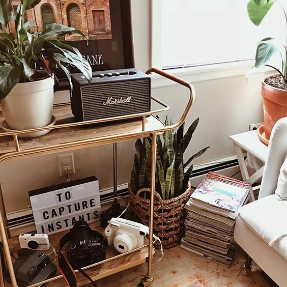 Turntable and speaker together
