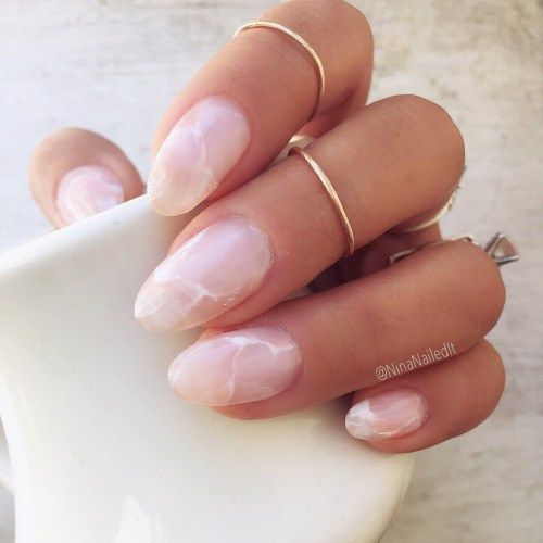 cloud and sky inspired nails