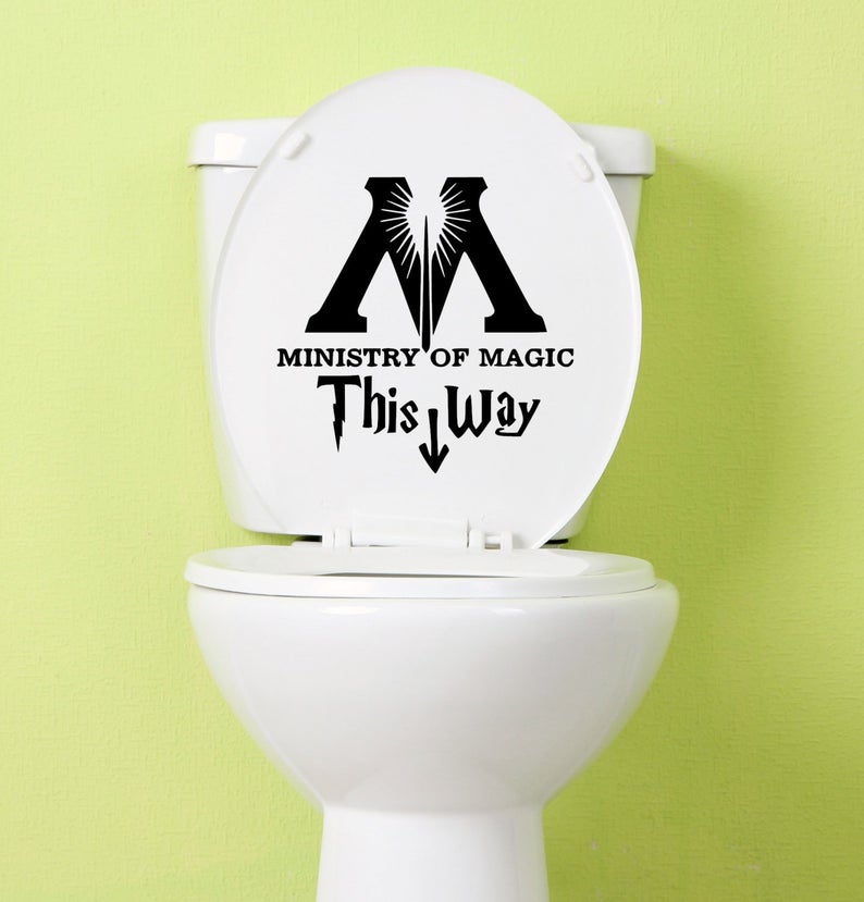 Ministry of Magic Toilet Decal