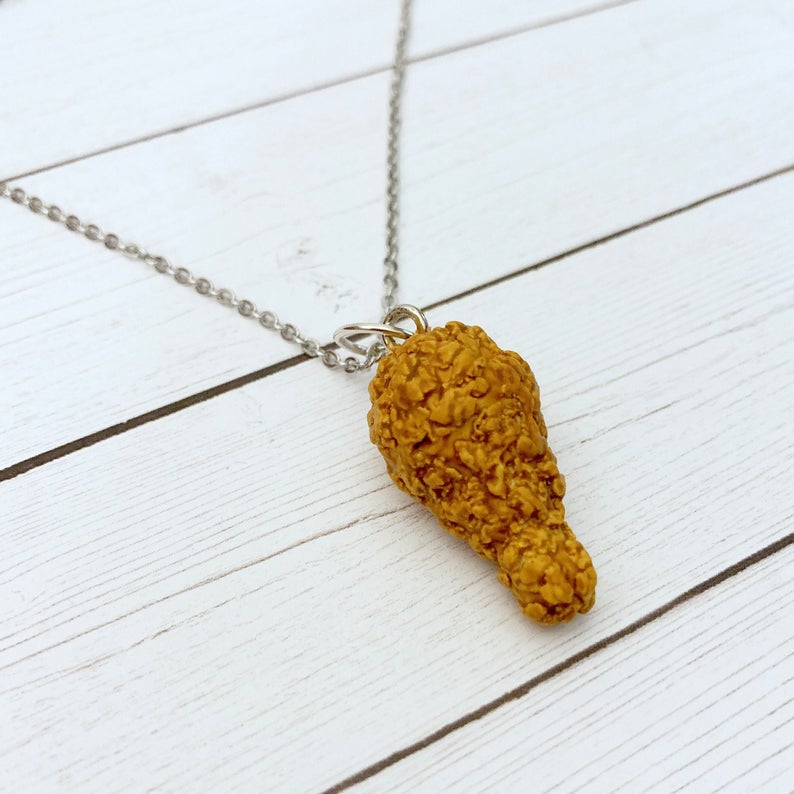 Fried chicken necklace