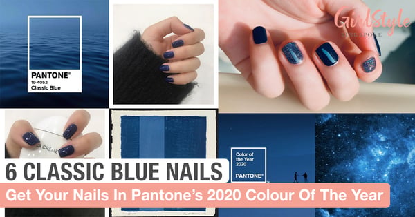 Get On With The Trends & Try These 6 Pantone Classic Blue Nails