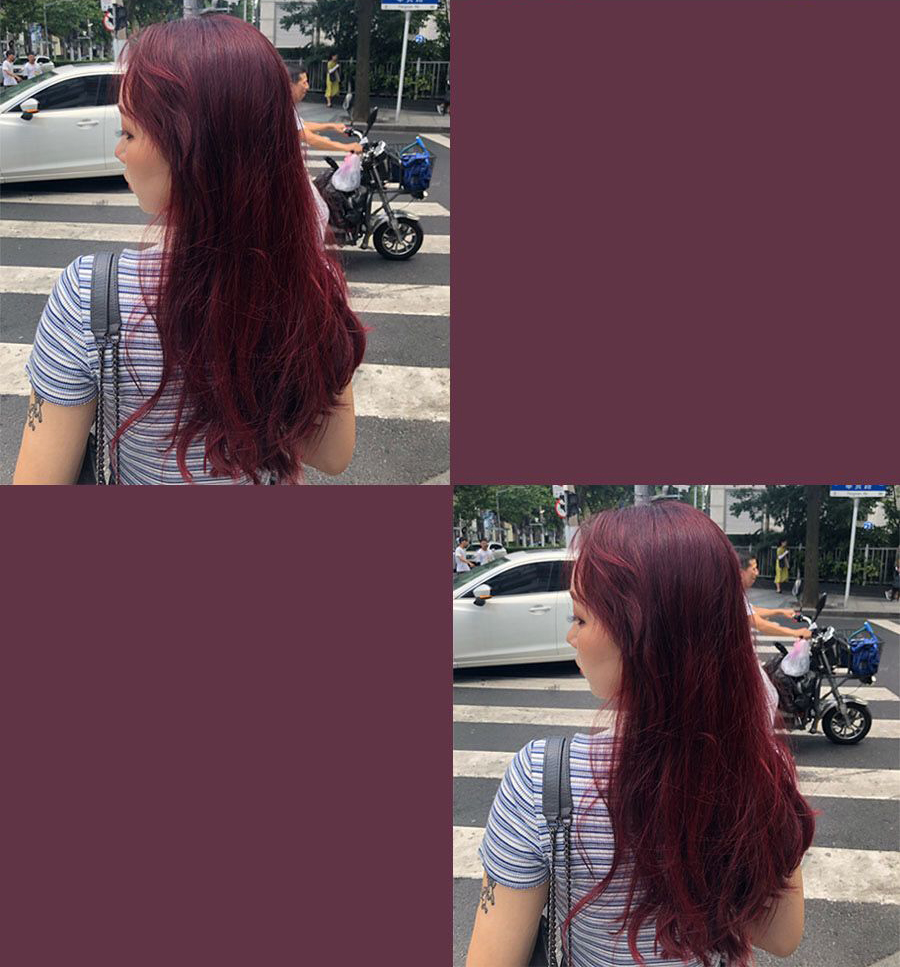 purple hair