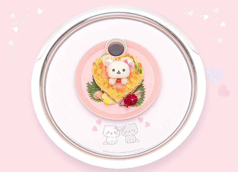 Korilakkuma Heart Chirashi Sushi