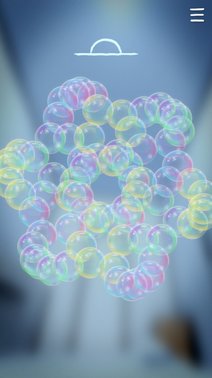 Bubbles floating