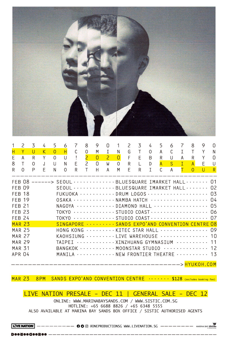 HYUKOH Singapore concert poster