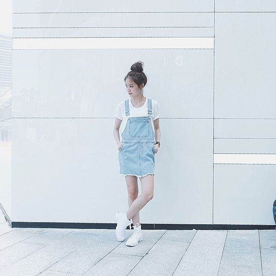 asian woman wearing a dress