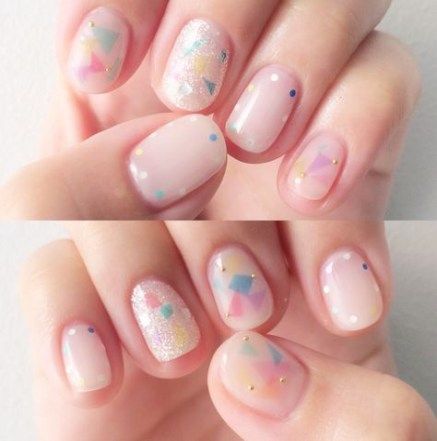 soft, dreamy pastel nail art